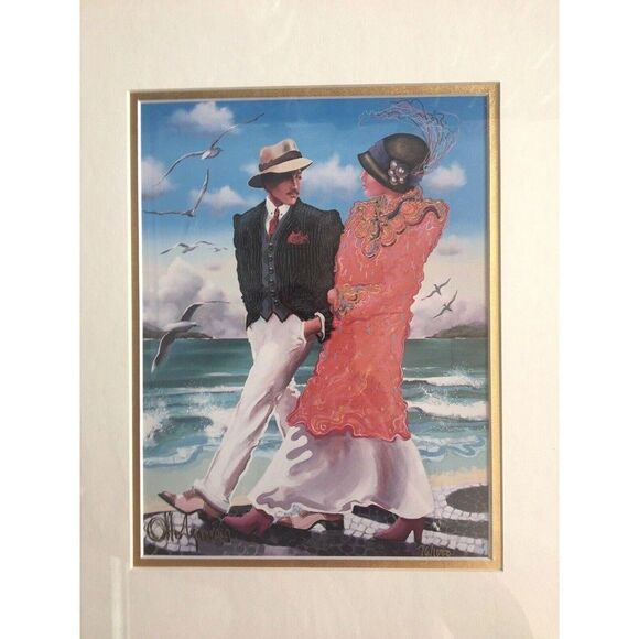 Serigraph Otto Aguiar Original Signed Limited Edition ‘Copacabana’ Fine Art - Picture 2 of 5